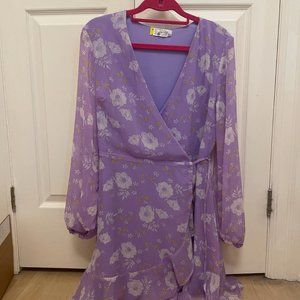 Purple Floral Dress